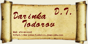 Darinka Todorov vizit kartica